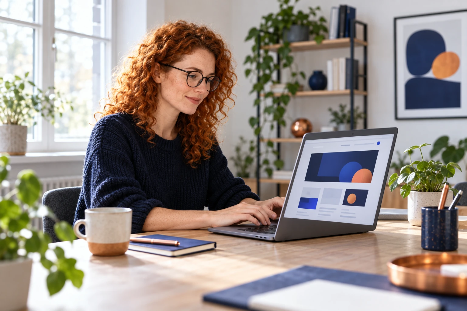 Business website — Illustrative service visual